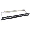 Patch panel descargado de 24 puertos para cat6A