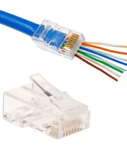 Pack de 100 fichas RJ45 cat 6 pasantes 2 2 Pack de 100 fichas RJ45 cat 6 pasantes