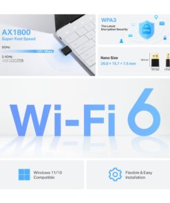 Adaptador WiFi USB TP-Link Archer TX20U Nano AX1800 2 large 20240702053113y Adaptador WiFi USB TP-Link Archer TX20U Nano AX1800 - Imagen 2