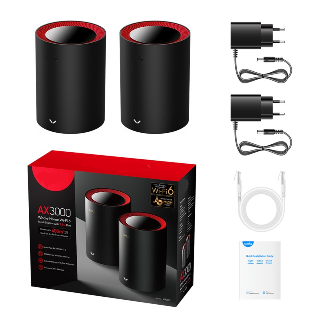 Access Point Cudy AX3000 M3000 Pack X2 | ProNet Tecnología