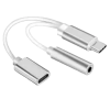 Adaptador 2 en 1 USB C a Spica + USB C Hembra
