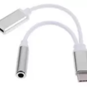 Adaptador 2 en 1 USB C a Spica + USB C Hembra GL067. Adaptador 2 en 1 USB C a Spica + USB C Hembra GL067.