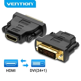 Adaptador HDMI H a DVI 24+1 Negro Vention