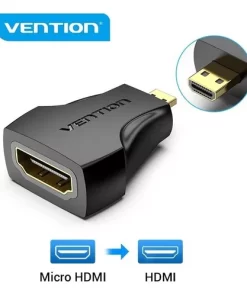 Adaptador Micro HDMI M a HDMI H Negro Vention PRONET