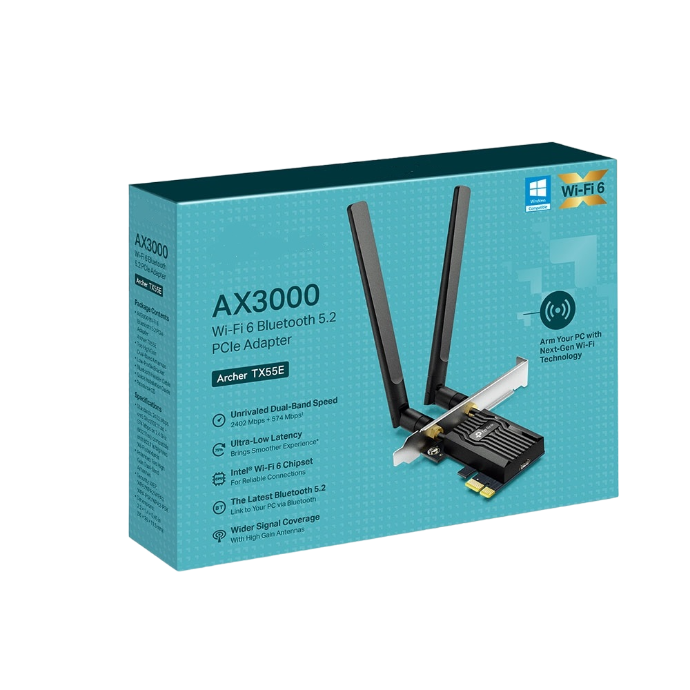 Adaptador PCIe Wifi 6 Archer TX55E AX3000