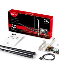 Adaptador PCIe Wifi 6 Cudy AX5400 WE3000S Adaptador PCIe Wifi 6 Cudy AX5400 WE3000S pronet Adaptador PCIe Wifi 6 Cudy AX5400 WE3000S pronet