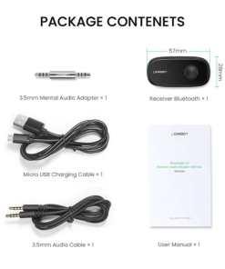 Adaptador de Audio para Vehiculo Ugreen 70303 pronet