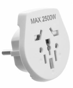 Adaptador de corriente universal a tres en linea con tierra pronet