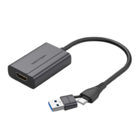 Adaptador USB C USB A a HDMI Vention ACYHB 15cm
