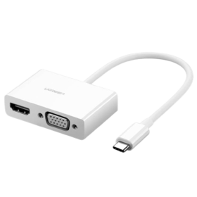 Adaptador USB C a HDMI y VGA Ugreen 30843 Adaptador USB C a HDMI y VGA Ugreen 30843