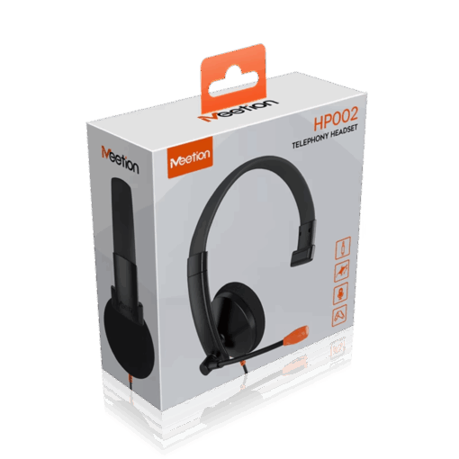 Auricular MonoAural Meetion HP002 Negro