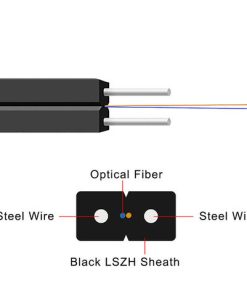 Bobina fibra drop 2 núcleos de 1km Bobina fibra drop 2 nucleos de 1km Bobina fibra drop 2 núcleos de 1km
