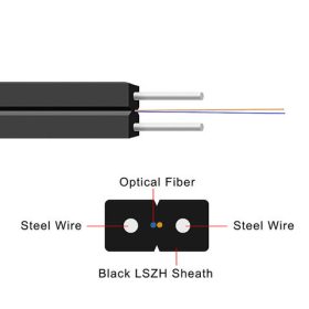 Bobina fibra drop 2 núcleos de 1km Bobina fibra drop 2 núcleos de 1km