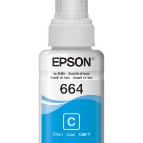 Botella de tinta para Epson T664 Cian Botella de tinta para Epson T664 Cian