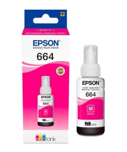 Botella de tinta para Epson T664 Magenta