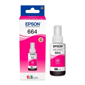 Botella de tinta para Epson T664 Magenta