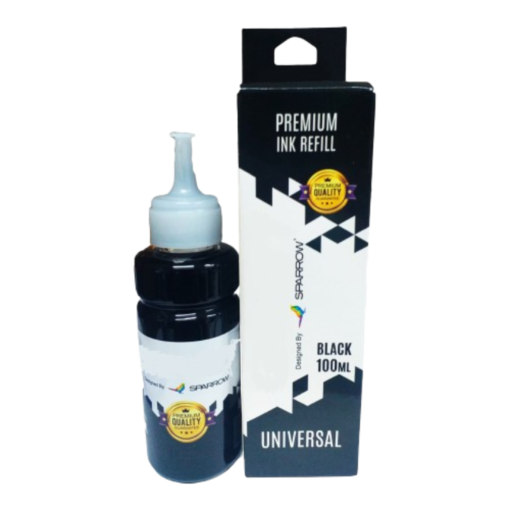 Botella de Tinta Negro Universal de 100ml