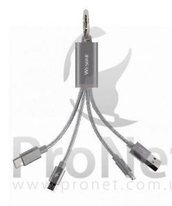 Cable 3 en 1 Lightning/MicroUSB/Tipo-C