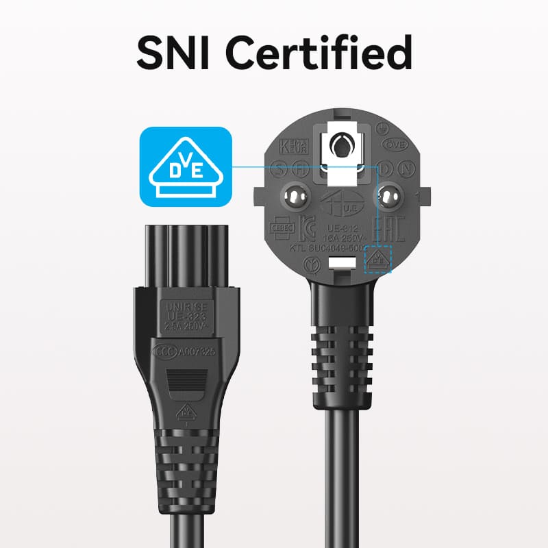 Cable de Alimentación C5 a Schuko Vention ZCKBAC Cable Alimentacion C5 Schuko Vention ZCKBAC 2 Cable de Alimentación C5 a Schuko Vention ZCKBAC