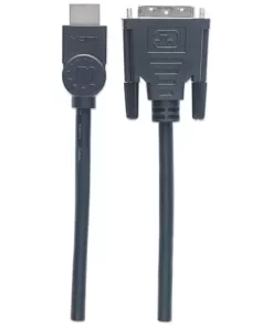 Cable HDMI M a DVI-D M 1,8 Mts Manhattan Cable HDMI M a DVI D M 18 Mts Manhattan pronet Cable HDMI M a DVI D M 18 Mts Manhattan pronet