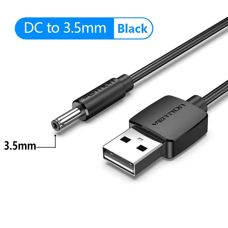 Cable USB a DC 3.5mm Vention CEXBG de 1.5 Metros Cable USB a DC 3.5mm Vention CEXBG de 1.5 Metros