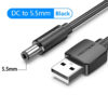 Cable USB a DC 5.5mm Vention CEYBG de 1.5 Metros