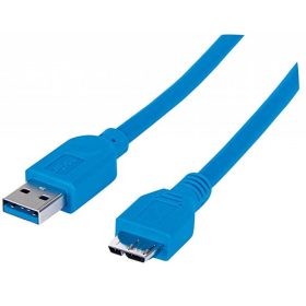 Cable USB a Micro B de 0,5 Metros Manhattan Cable USB a Micro B de 0,5 Metros Manhattan