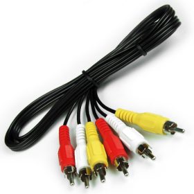 Cable de audio/video RCA de 3 conectores 1,8m Cable de audio/video RCA de 3 conectores 1,8m