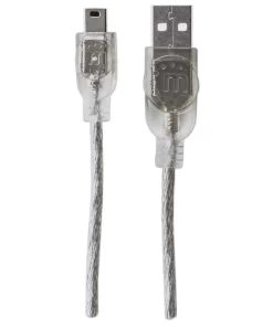 Cable para dispositivos Mini USB de Alta Velocidad Manhattan Cable para dispositivos Mini USB de Alta Velocidad Manhattan pronet uy Cable para dispositivos Mini USB de Alta Velocidad Manhattan pronet uy