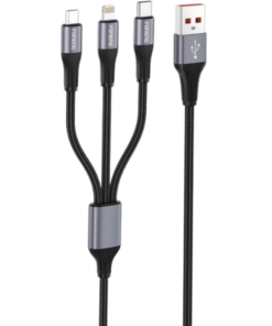 Cable 3 en 1 Foneng X112 (Micro USB + Lightning + Type-C)