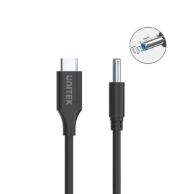 Cable Cargador USB C a HP Punta Azul Unitek 65W