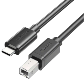 Cable USB C a USB B para Impresora de 2 Metros Cable USB C a USB B para Impresora de 2 Metros