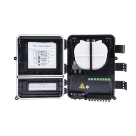 Caja distribución fibra para 24 empalmes Caja distribución fibra para 24 empalmes