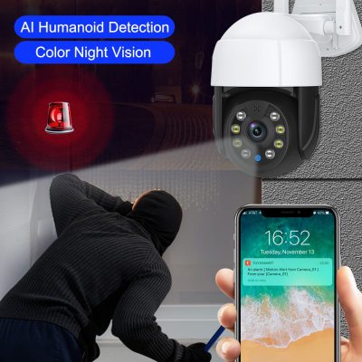 Camara de seguridad IP 3MP mini PTZ WIFI Waterproof TUYASMART