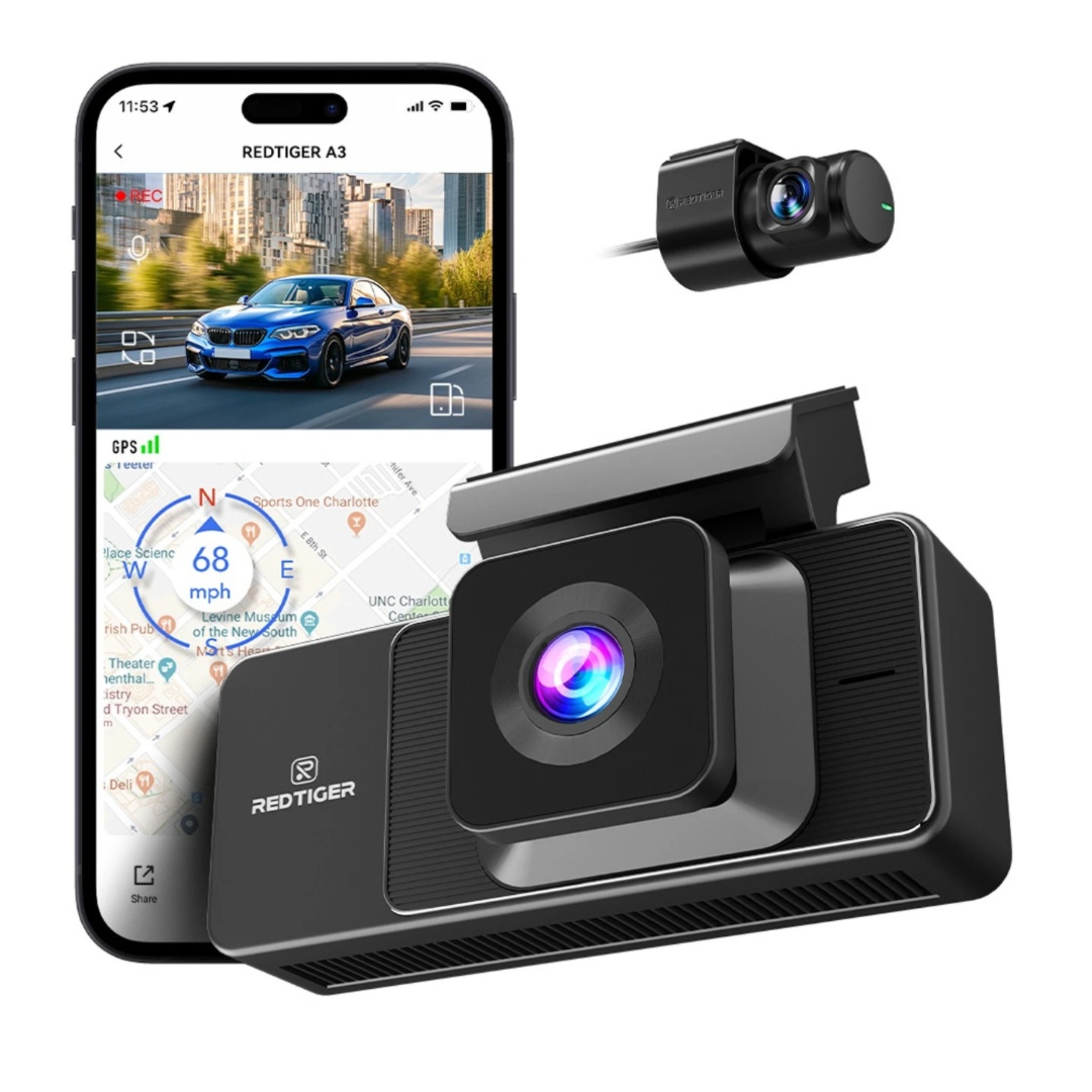 Camara DashCam RedTiger A3 Camara DashCam RedTiger A3 removebg preview pronet Camara DashCam RedTiger A3 - Imagen 3
