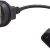 Conector C14 macho a Schuko Hembra con cable