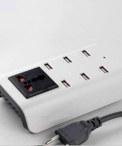 Cargador Budi de Pared con 6 Puertos USB Cargador Budi de Pared con 6 Puertos USB pronet Cargador Budi de Pared con 6 Puertos USB pronet
