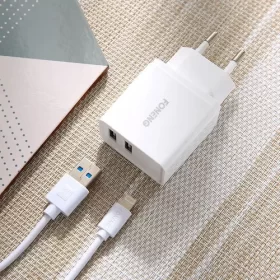 Cargador Foneng Lightning K240 Blanco Cargador Foneng Lightning K240 Blanco