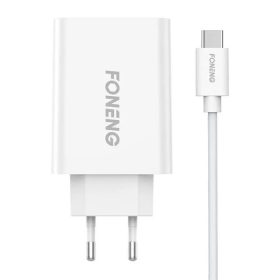 Cargador Foneng USB C EU43 Blanco