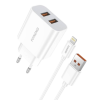 Cargador Foneng EU45 2.4A con Cable Lightning