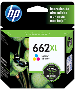 Cartucho de Tinta HP 662XL TriColor Original Cartucho de Tinta HP 662XL TriColor Original Cartucho de Tinta HP 662XL TriColor Original