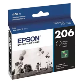 Cartuchos de Tinta Original Epson Negro T206. Cartuchos de Tinta Original Epson Negro T206.