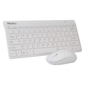 Combo Teclado y Mouse Inalámbrico Mini4000 Meetion Blanco