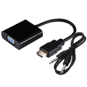 Conversor de HDMI a VGA con audio Conversor de HDMI a VGA con audio