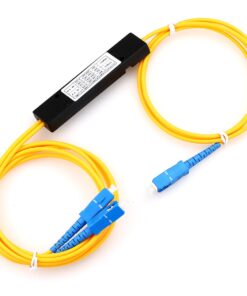 Divisor óptico o splitter 1 entrada 2 salidas
