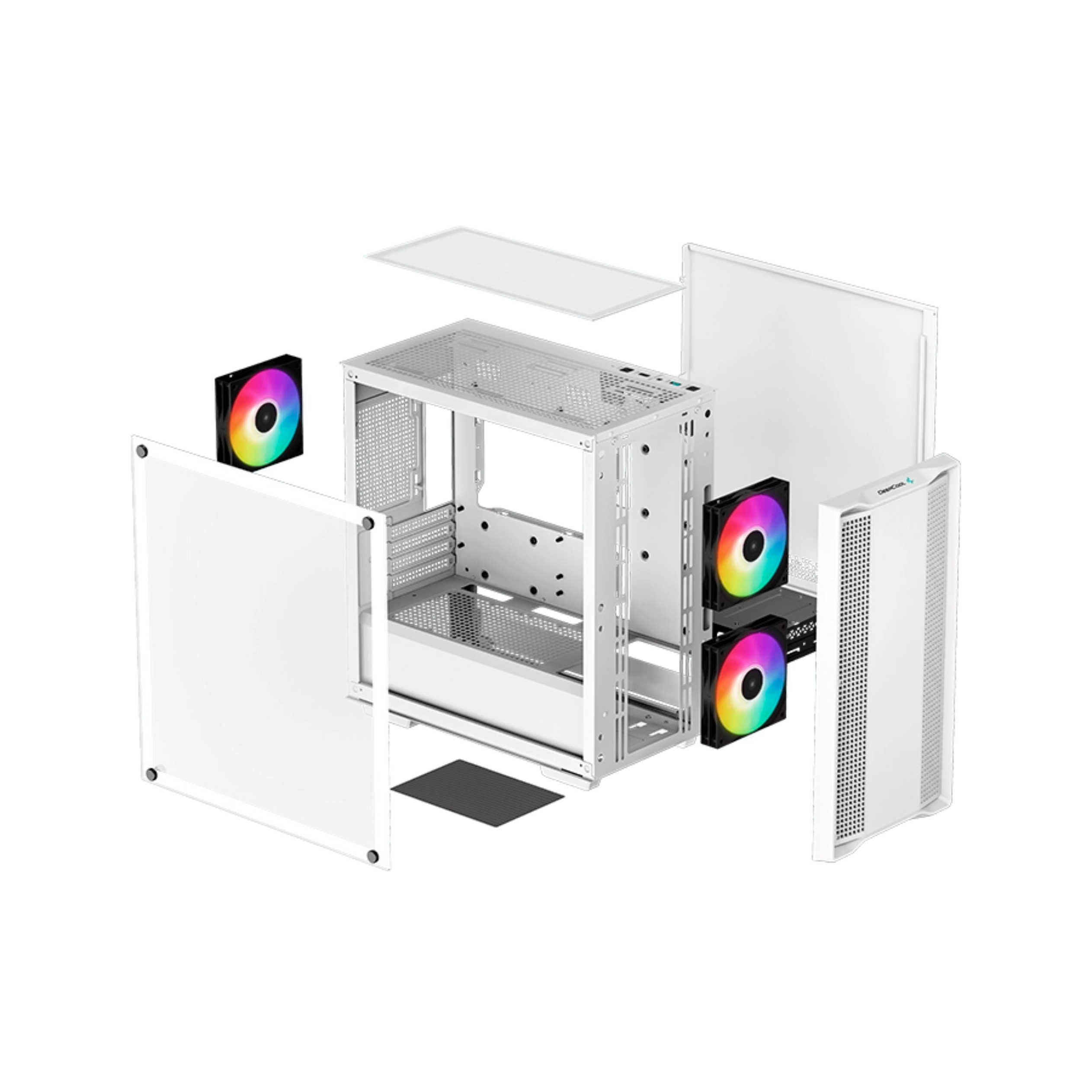 Gabinete DeepCool CC360 ARGB Blanco Gabinete DeepCool CC360 ARGB Blanco pronet Gabinete DeepCool CC360 ARGB Blanco - Imagen 3