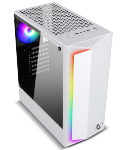 Equipo Gamer R5-5600GT/16gb/512/GR08/Blanco Gabinete Gravity GR08 Blanco pronet uy Gabinete Gravity GR08 Blanco pronet uy