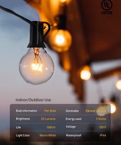 Guirnalda de Luces 25FT 7.5m G40 Guirnalda de Luces 25FT 7.5m G402 Guirnalda de Luces 25FT 7.5m G402