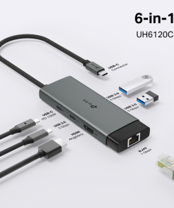 Hub USB C Tp-Link UH6120C 6 en 1 Hub USB C Tp Link UH6120C 6 en 1 removebg preview pronet uy Hub USB C Tp Link UH6120C 6 en 1 removebg preview pronet uy