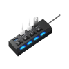 Hub USB Treqa USB-4 de 4 Puertos